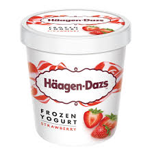 strawberry ice cream 16 oz / Pint Haagen-dazs 453 g 